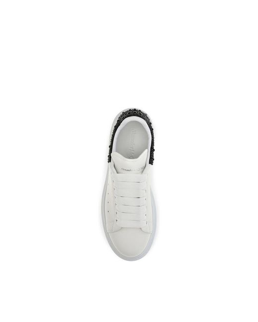 McQueen White Calf Leather Bos Taurus Chunky Sneakers