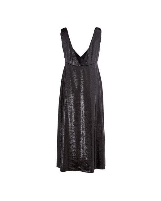 Lardini Black Elegant Polyester Dres