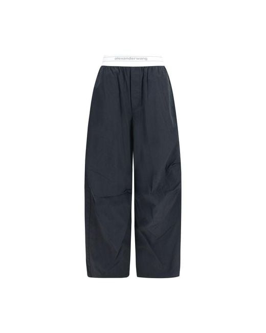 Alexander Wang Blue Black Cotton Casual Pants