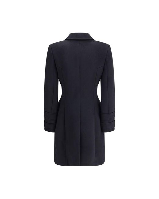 Balmain Blue Wool And Cashmere Double