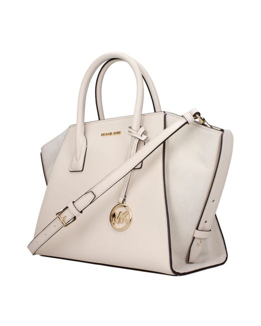 Michael Kors Natural Beige Leather Handbag