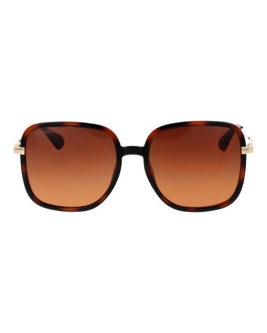 MAX&Co. Brown Plastic Sunglasses