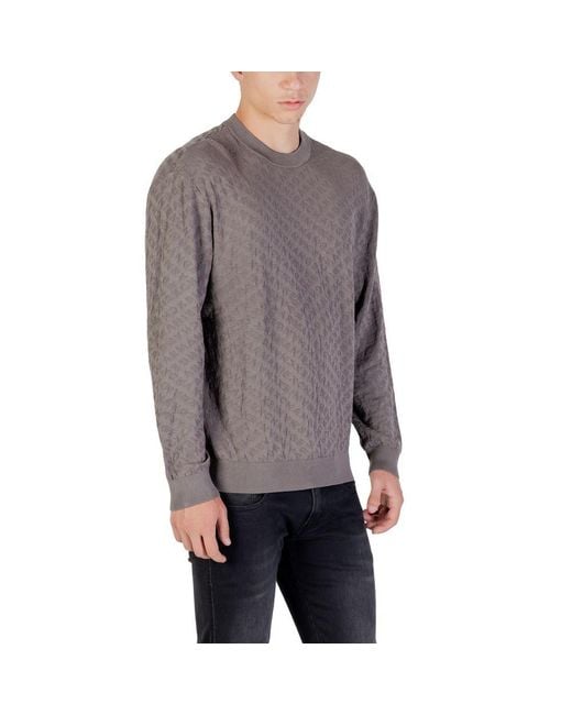 ARMANI EXCHANGE Gray Polyamide Sweatshirt for men