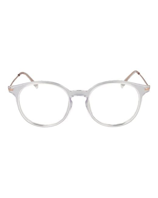 Polaroid Metallic White Polyamide Glasses (frames)