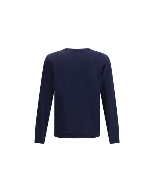 Roberto Collina Blue Cotton Sweatshirt for men