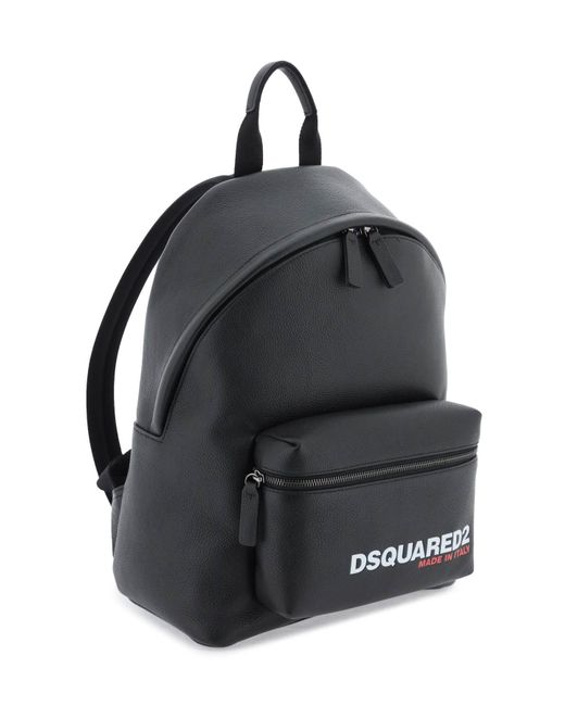 DSquared² Black Bob Backpack for men