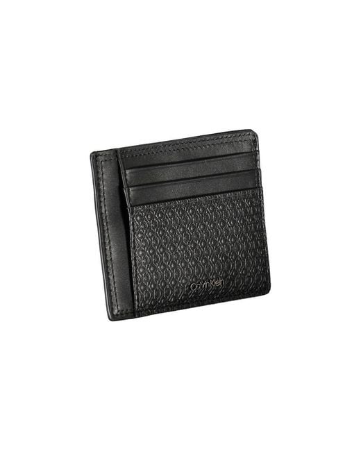 Calvin Klein Black Minimalism Id Cardholder Wallet for men