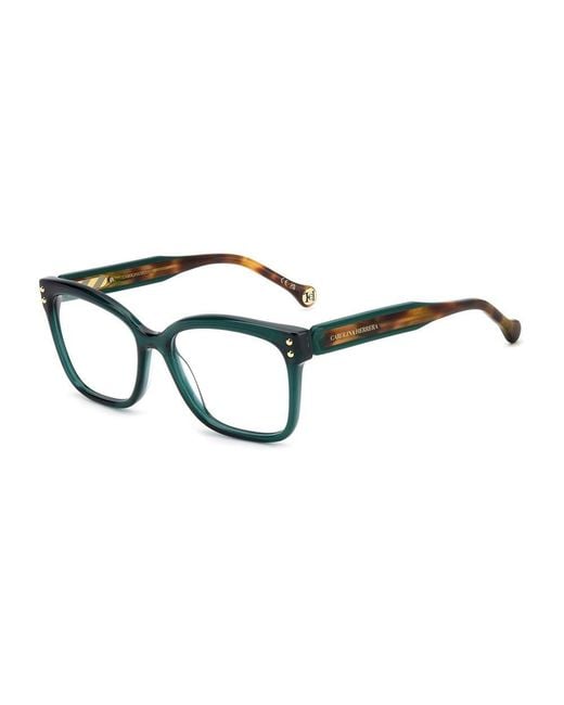 Carolina Herrera Black Turquoise Acetate Glasses (frames)