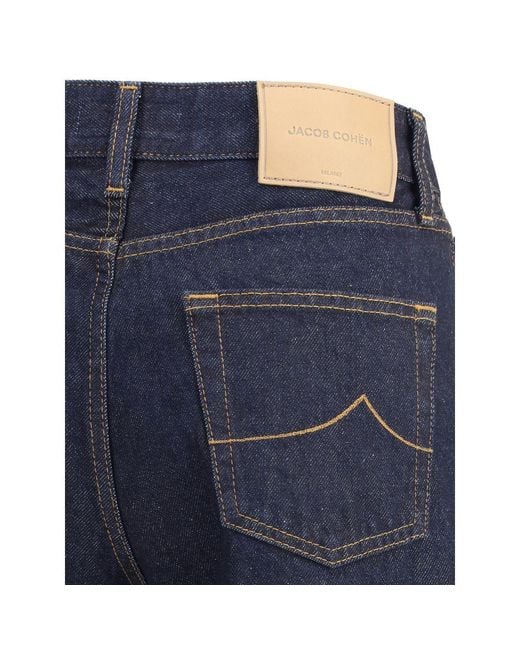 Jacob Cohen Blue Wide Leg Jeans
