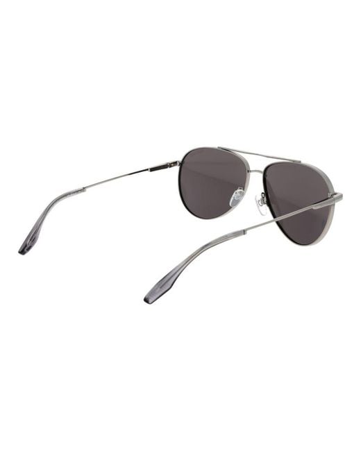 Trussardi Gray Silver Stainless Steel Sunglasses for men