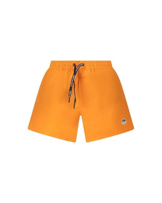 North Sails Orange Cotton Swimwear for men