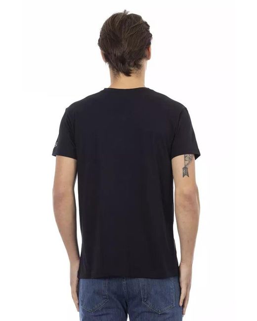 TRUSSARDI ACTION Black Cotton Men's T for men