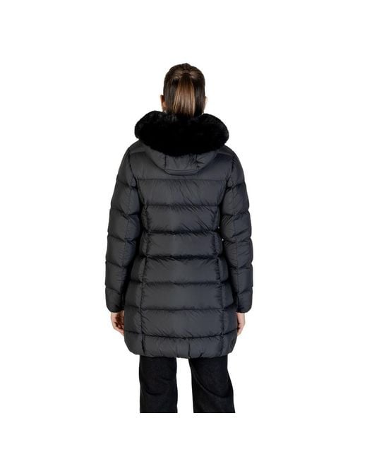Colmar Black Polyester Coat
