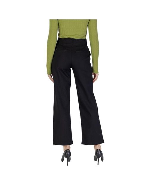 Street One Black Viscose Casual Pants