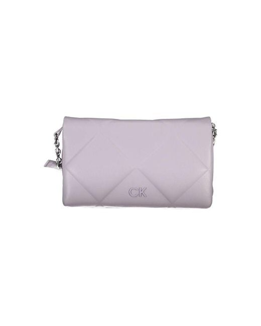 Calvin Klein Purple Polyester Shoulder Bag
