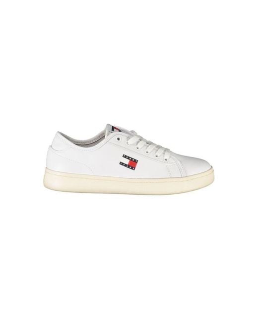 Tommy Hilfiger White Leather Sneaker