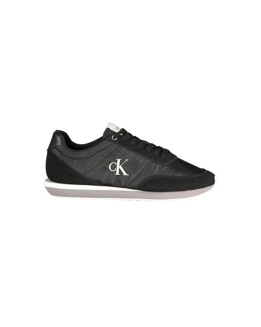 Calvin Klein Black Polyester Men Sneaker for men