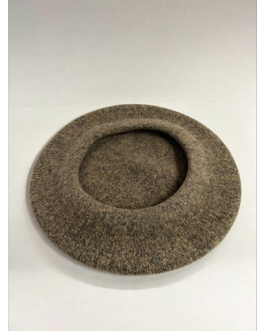 Celine Robert Natural Knitted Beret Hat