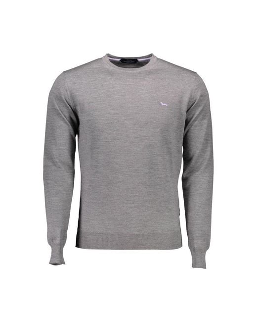 Harmont & Blaine Gray Wool Sweater for men