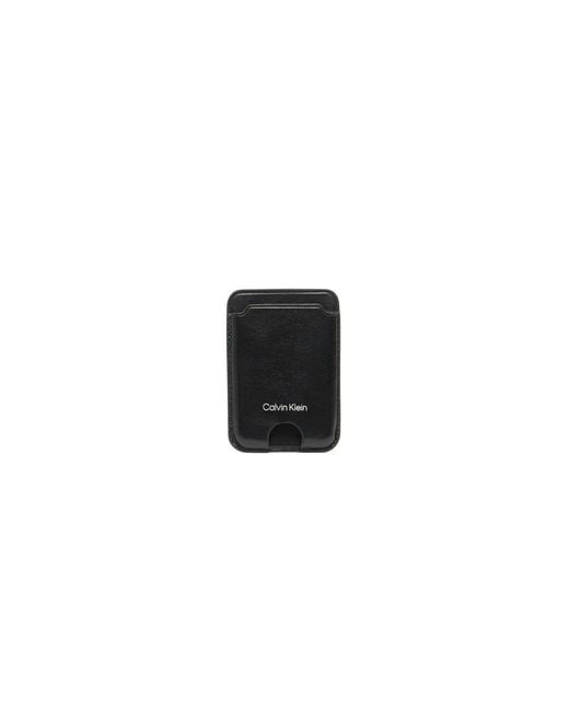 Calvin Klein Black Leather Cardholder for men