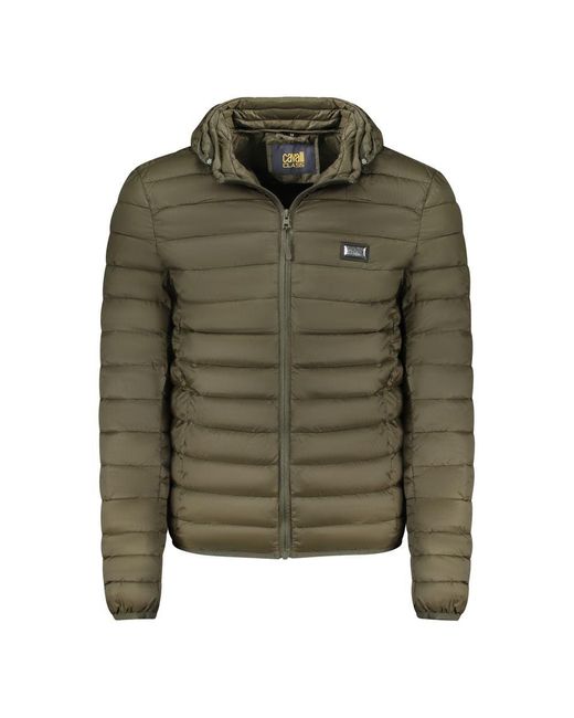 Roberto Cavalli Green Verde Polyester Mens Jacket for men
