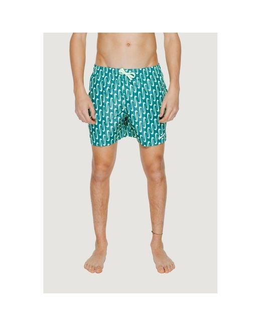 Nike Blue Bicolor Polyester Swim Shorts for men