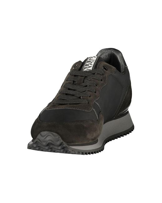 Napapijri Black Polyester Mens Sneaker for men