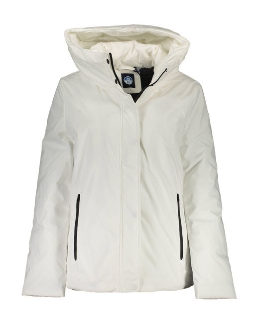 North Sails White Polyester Jackets & Coat