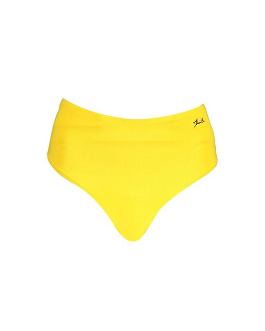 Karl Lagerfeld Yellow Polyamide 's Swim Brief