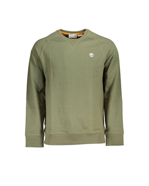 Timberland Green Classic Brushed Crew Neck Sweatshirt for men