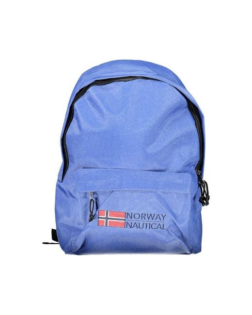 Norway 1963 Blue Polyester Men Backpack for men
