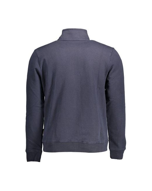 Napapijri Blue Cotton Sweater for men