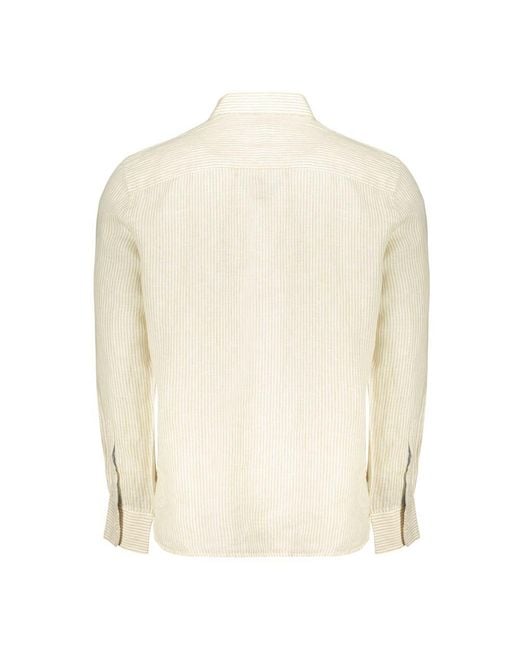 North Sails Natural Beige Linen Men's Shirt for men