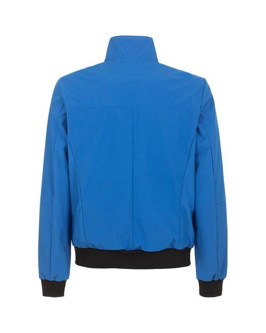 Fred Mello Blue Polyester Jacket for men