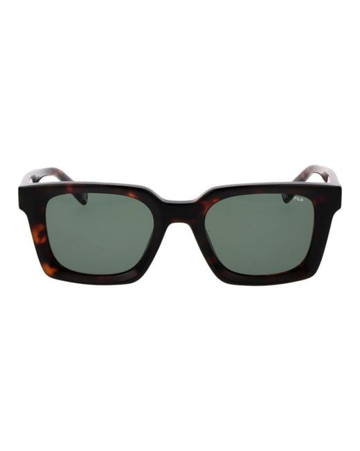 Fila Black Cellulose Acetate Sunglasses for men