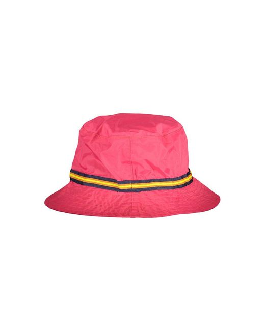 K-Way Pink Vibrant Waterproof Bucket Hat for men