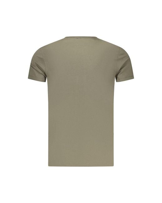 Pepe Jeans Green Verde Cotton Men's T for men