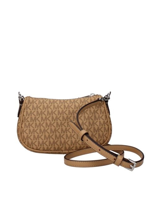 Michael Kors Brown Carmela Handbag For Fabric/Hazelnut