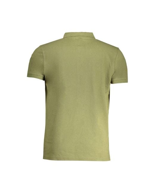 Roberto Cavalli Green Cotton Polo Shirt for men