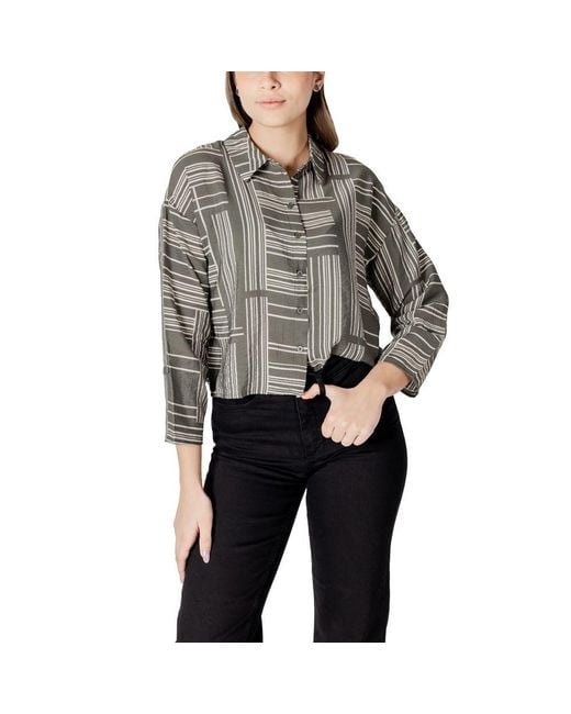 Jacqueline De Yong Gray Viscose Sweater