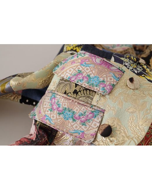 Dolce & Gabbana Black Elegant Patchwork Blazer Jacket