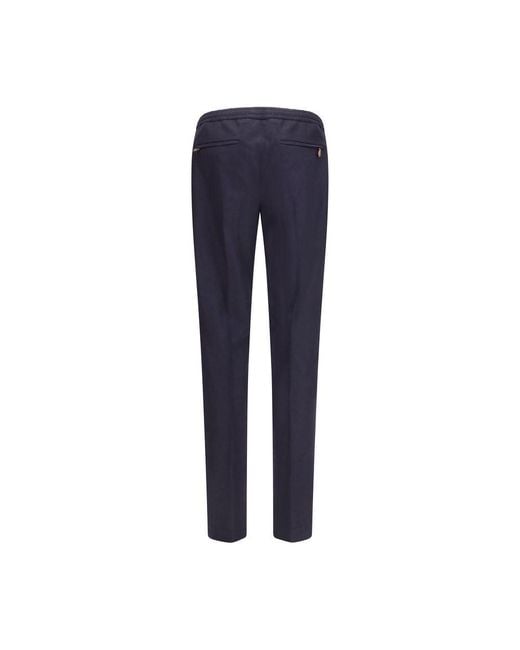 PT Torino Blue Wool Oves Aries Casual Pants for men
