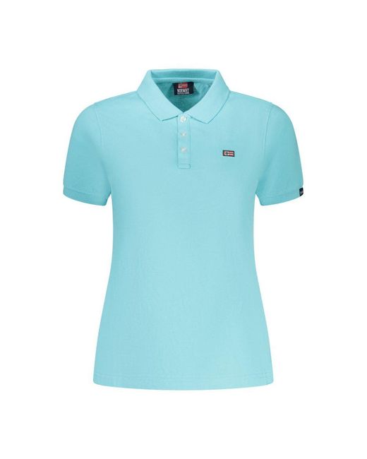Norway 1963 Blue Azzurro Cotton S Polo