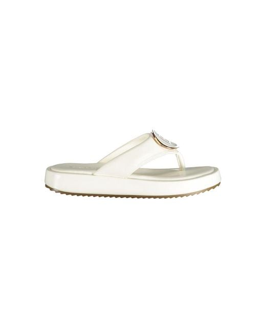 Laura Biagiotti White Polyurethane Sandal