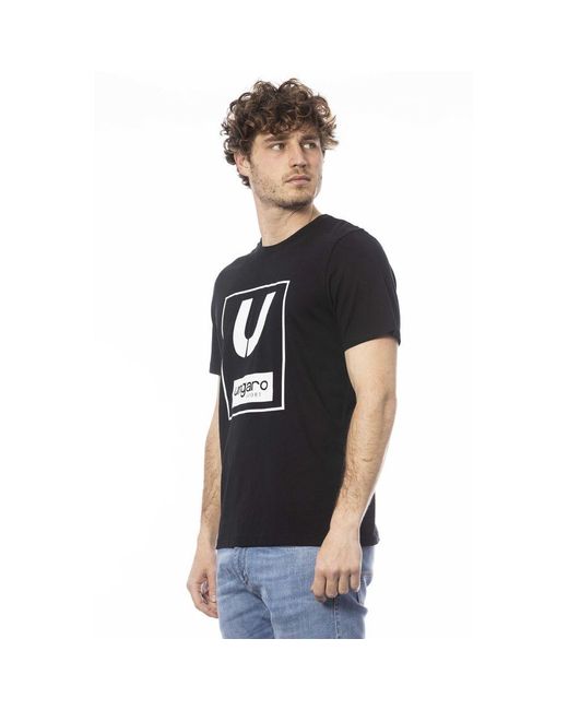 Ungaro Sport Black Cotton T-Shirt for men
