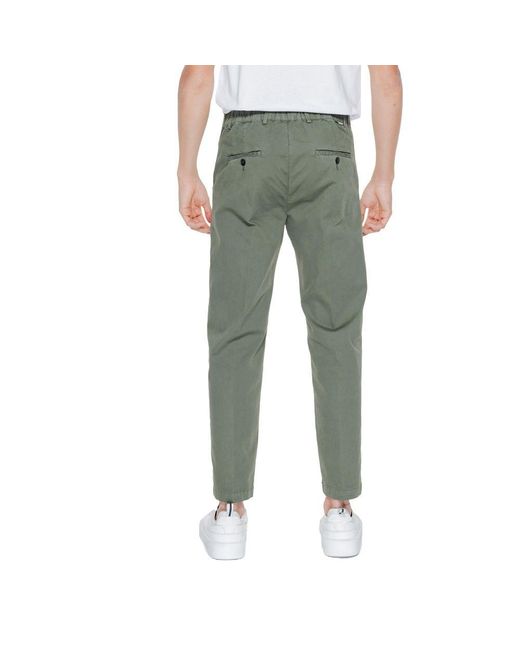 Liu Jo Green Cotton Casual Pants for men