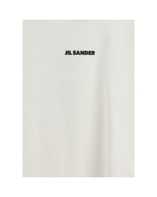 Jil Sander White Beige Cotton T