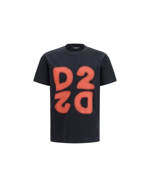 DSquared² Black Cotton T for men