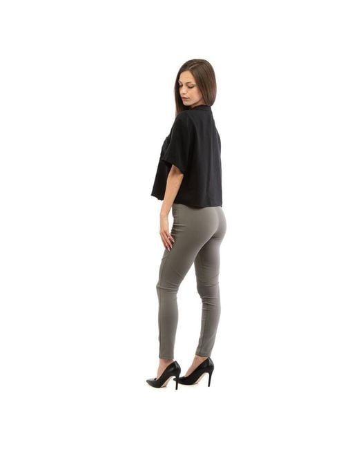 Patrizia Pepe Black Viscose Skinny Pants