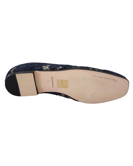 Dolce & Gabbana Blue Elegant Loafers Flats